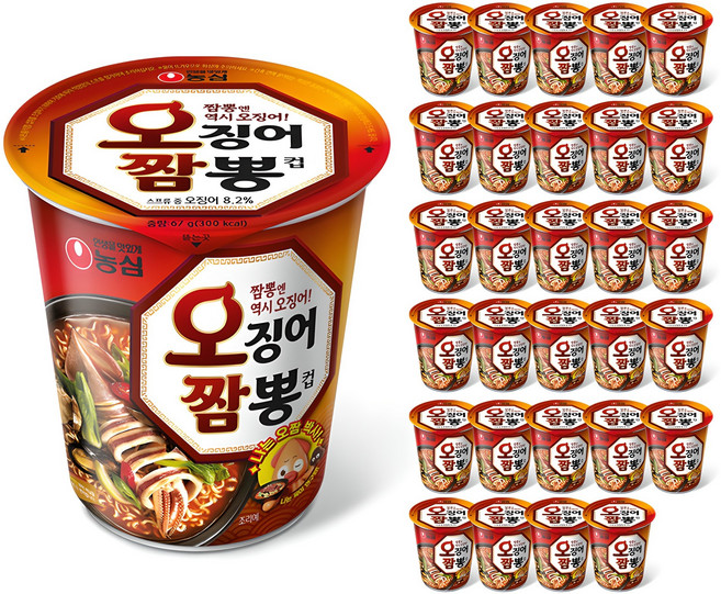 오징어짬뽕 컵 67g, 30개