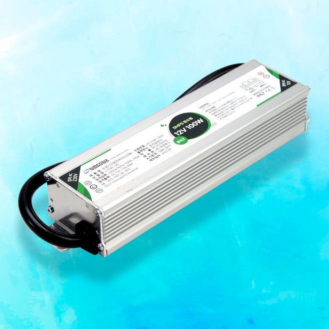 국산 LED SMPS 12v 24v 비방수 방수 DC 안정기 3구모듈 LED바 컨버터 30w 50w 100w 200w 300w 400w 600w, 방수 DC 12V SMPS 100w, 1개