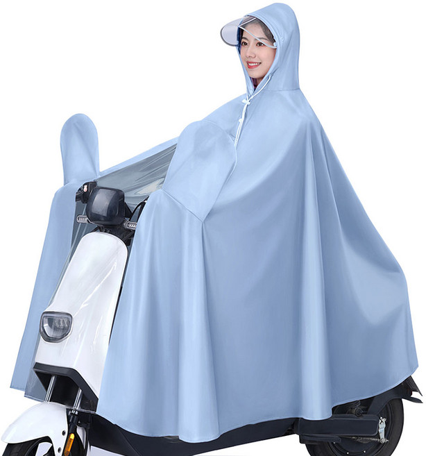 다용도 오토바이 우비 아웃도어 남녀공용 우비 일체형 레인코트 방수우비 방풍방수 가능 블루 화이트 퍼플