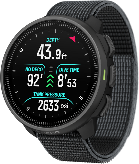 [TECKO 테코] 순토 노틱S NAUTIC S 다이브컴 게이지, 블랙