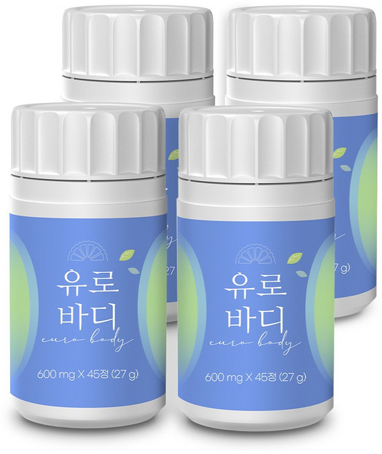 본사출고 유로바디 베르가못, 4개, 45정