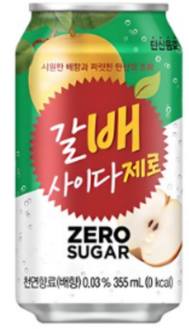 해태htb 갈배사이다 제로, 355ml, 192개