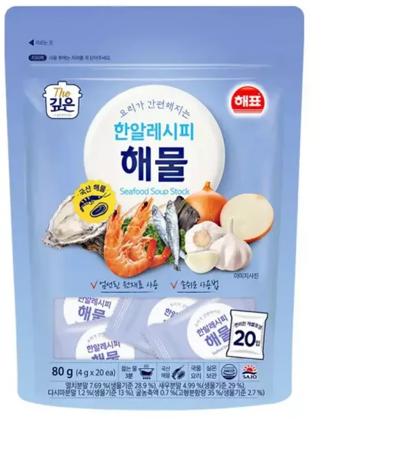4개 X 한알레시피 사조해표 해물 80g, 1개