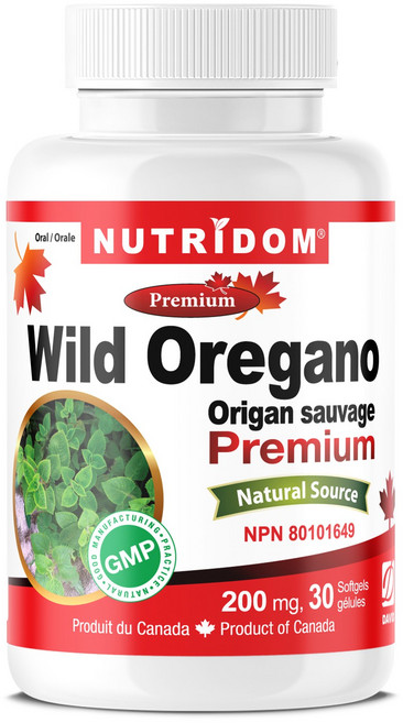 캐나다 뉴트리돔 와일드 오레가노 200mg 30캡슐, 30정, 1개