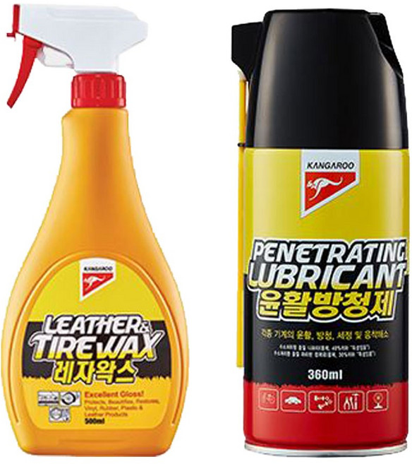 KG 광택찌든때전용레자왁스500 서비스만능윤활방청제360, 1개