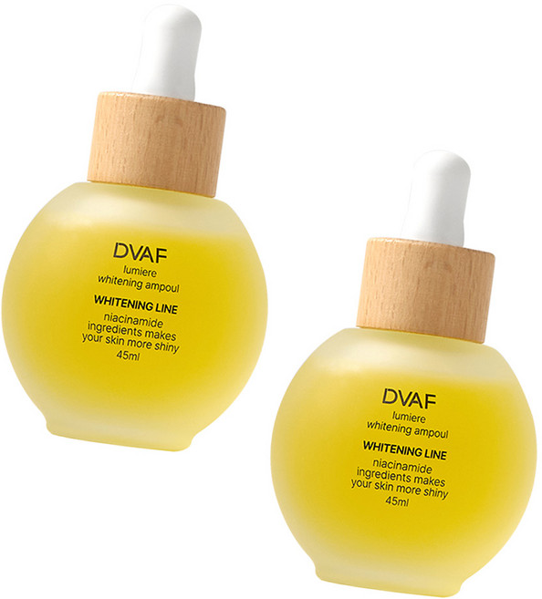 드바프 루미에르 화이트닝 앰플 미백 기미/주름개선 기능성 화장품 나이아신아마이드 아데노신 함유 비타민 앰플, 2개, 45ml