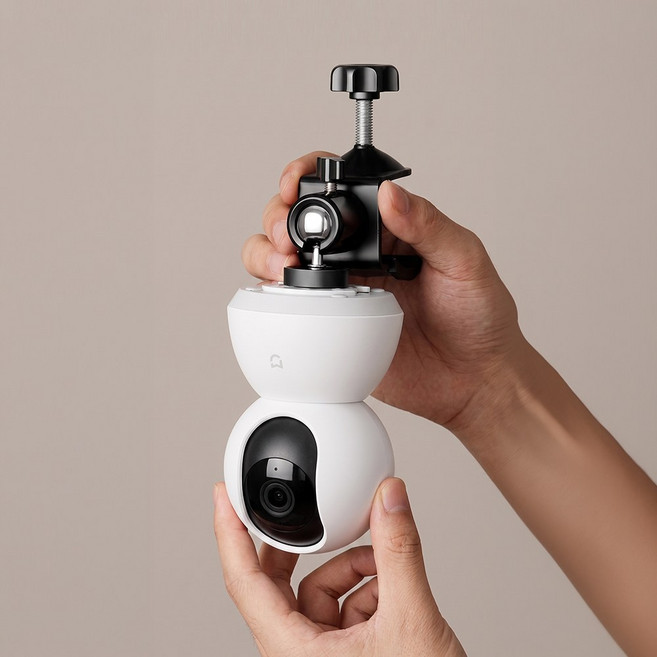 모리의집 180도 홈캠 무타공 CCTV 거치대, 1개, 50mm