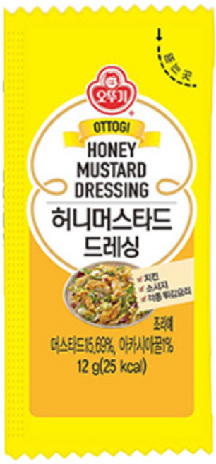 오뚜기 일회용 허니머스타드 머스타드, 12g, 20개
