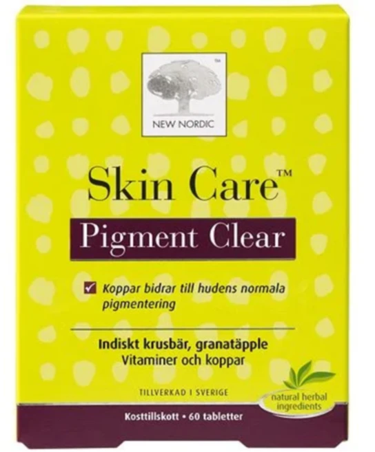 New Nordic Skin Care 피그먼트 클리어 식이보충제 60정 1개 1개월분 - 쿠팡