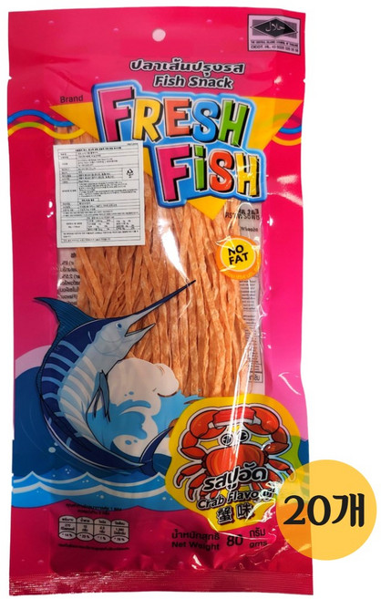 프레쉬 크랩 꽃게맛 피쉬스낵, 80g, 20개