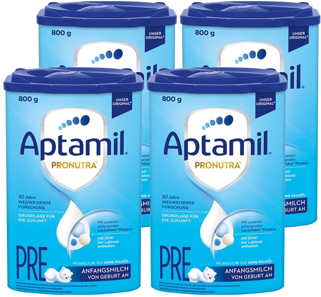 압타밀 프로누트라 분유 프레, 4개, 800g