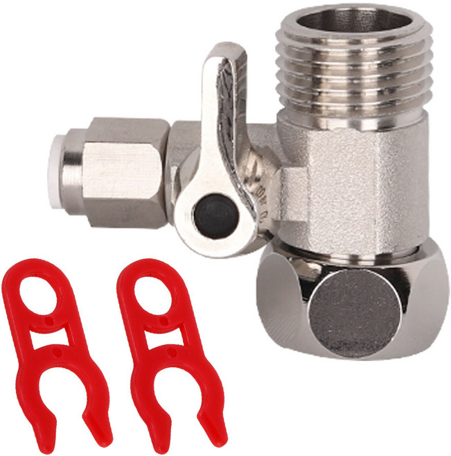 국산 정수기아답터 밸브 안전클립, 1개, 국산아답터소형+안전클립2P