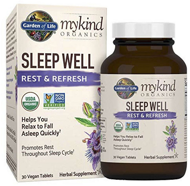 mykind ORGANICS 助眠素食膠囊, 30顆, 1罐