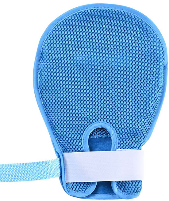 치매 환자 손보호 장갑 자해 방지 용품 끈일체형 치매장갑 노인 사지압박 실버용품 아토피장갑, 통기형, 1개