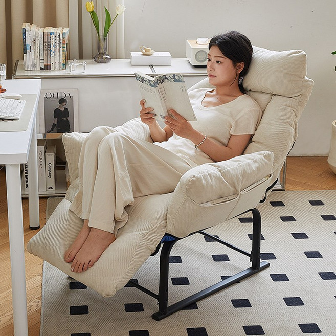 FONOW 1인용리클라이너 사랑받는 무중력 1인 소파, F-흰색