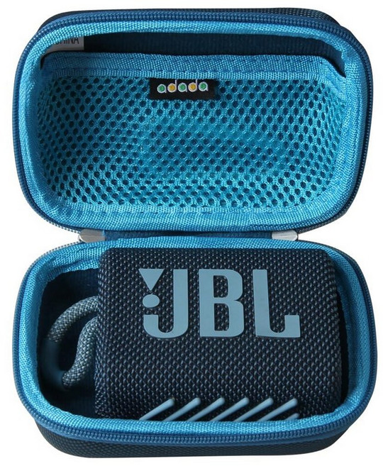 Adada JBL Go 3 / GO 4 휴대용 블루투스 스피커용 하드 여행용 케이스 (블루) 325203, 블루, 블루