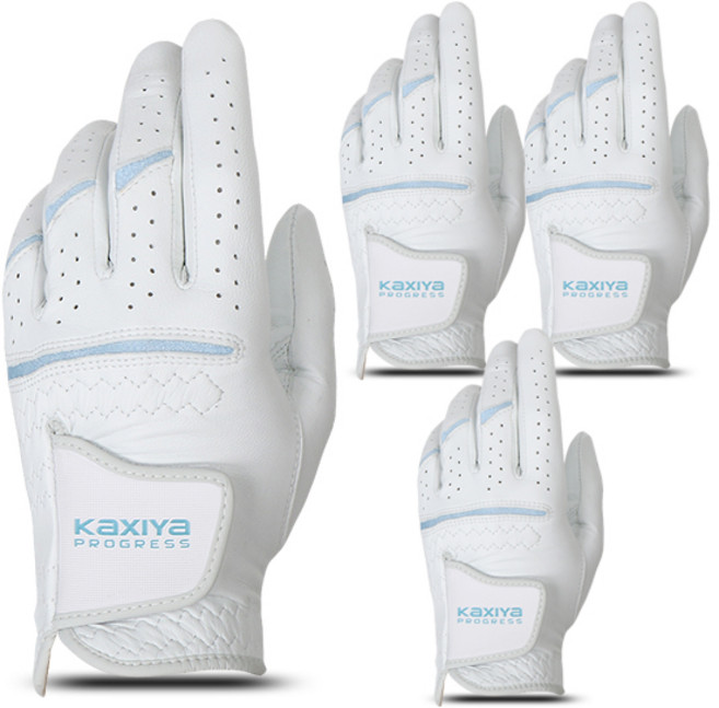 [KAXIYA] 카시야 올양피 골프장갑 남성용 왼손 4장, 올양피_23호 4장, 4개, 화이트