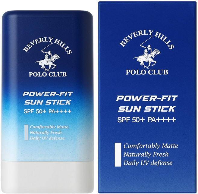 비버리힐스폴로클럽 파워핏 선스틱 SPF50+ PA++++ 번들거림없는 강력한 피부밀착 매트선스틱, 1개, 19g