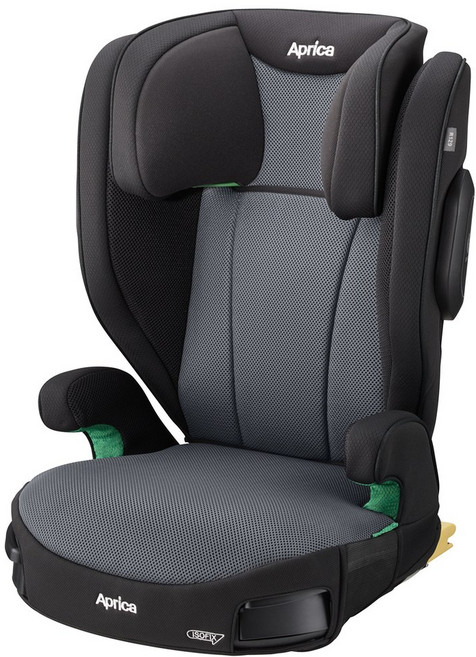 Aprica 愛普力卡 RideCrew ISOFIX&安全帶版 3-12歲成長型汽座 【金寶貝】, 灰褐黑