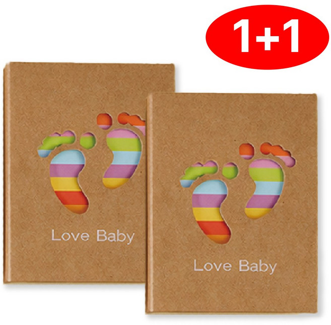 레인보우 포켓 포토 앨범 2p, 50매, 발바닥 2p