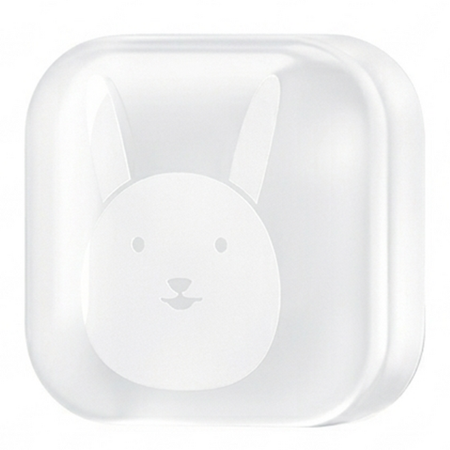 몽빵 말랑 실리콘 충격 방지 커버 패드, 10개, 토끼