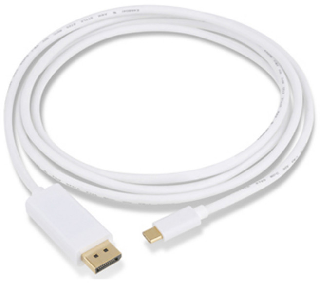 넥스트유 115CDP C타입 to 4K 디스플레이포트 미러링 케이블 1.8m / 스마트폰 노트북 DP 모니터 복제 확장, 1개