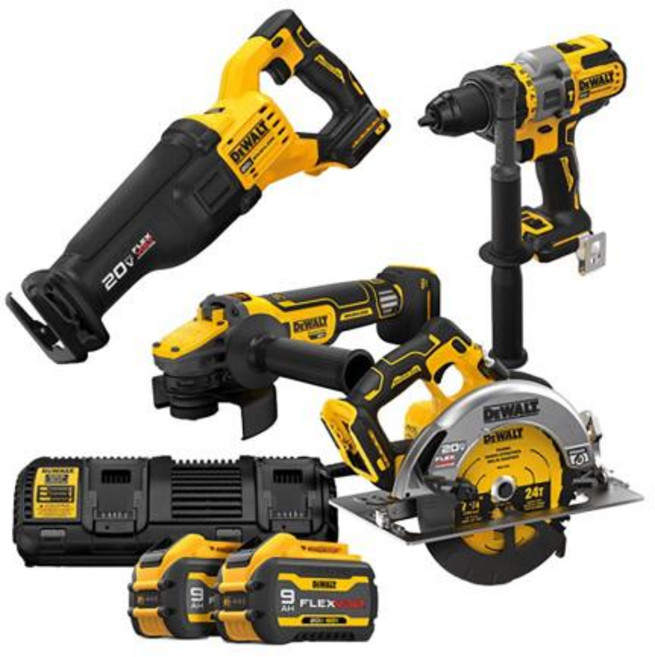 디월트 DCK402X2-KR NEW 20V MAX FLEXVOLT멀티 세트 (DCD999+DCG409+DCS573+DCS386+DCB609+DCB118) (소프트백, 1개