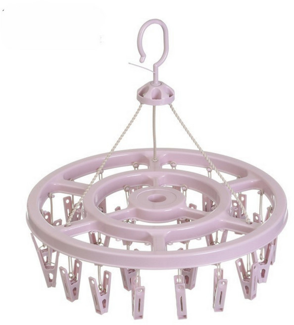 온리코 둥굴이 원형 양말.속옷 건조대, 퍼플, 1개