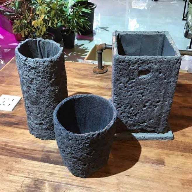 화산석 화분 긴원형 15x30cm, kdongmall 정성배송 화분, 1개