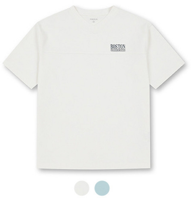 폴햄키즈 시그니처 공용 피케 브이넥 반팔티PKE2TS3020 1853343
