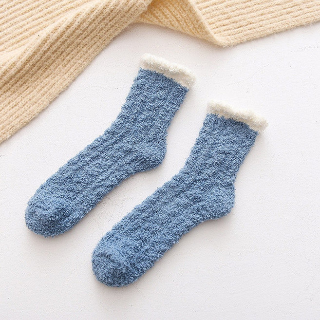 특이한 재미있는 양말 가을 겨울 산호 벨벳 귀여운 고양이 발톱 여자 어린이 중간 튜브 두꺼운 수면 가정 바닥