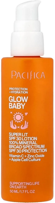 Pacifica 글로우 베이비 슈퍼 릿 로션 SPF 30 50ml(1.7fl oz) Pacifica (퍼시피카), Pacifica, 글로우 베이비, 슈퍼 릿 로션, SP, 1 - 쿠팡
