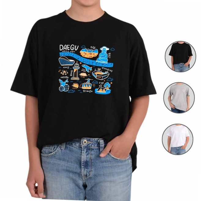 아토가토 국내여행 경상도 대구 티셔츠 단체반팔티 반팔티