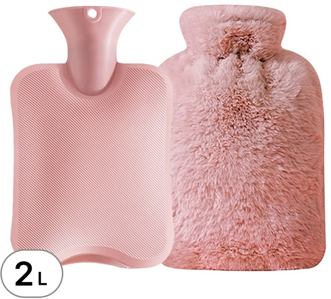 디심플 온수 찜질팩 보온 물주머니 2L 핑크, 1개 - 쿠팡