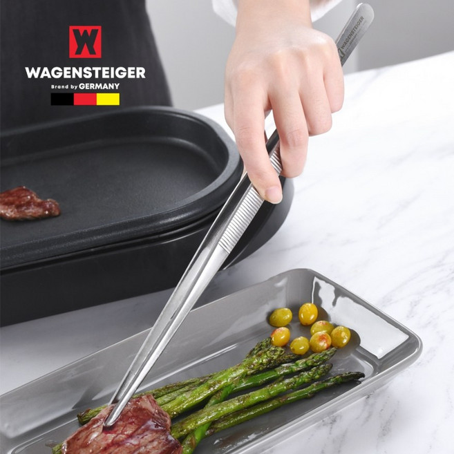 [Original] 바겐슈타이거 총30cm 만능 조리용 집게 / 돌기가 있어 미끄러움을 최소화하여 다양한 재료 조리 및 섬세한 플레이팅/총30cm 길이로 뜨거운 기름에서 튀김, 1개