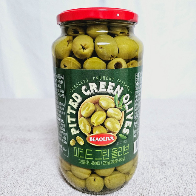 베아올리바 그린 피티드 올리브, 3개, 920g
