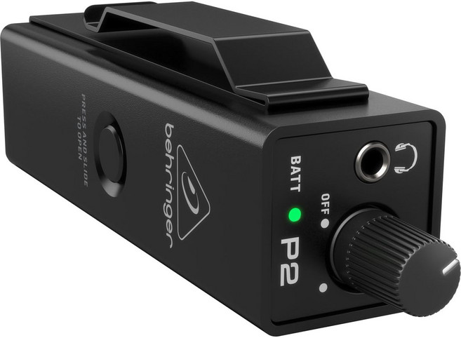 BEHRINGER 벨링거 헤드폰 앰프 구동 인 이어 P2 블랙 BEHRINGER POWERPLAY P2, 1개