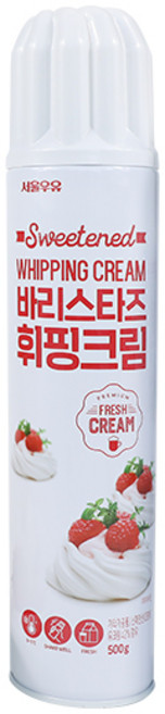 서울우유 바리스타즈 휘핑크림 500g 스프레이형, 3개