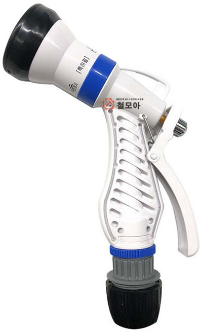 베란다 수도 호스 물 분사기 분사건 호수 청소 호스건 스프레이건 세차 정원 국산 다기능, 1개, 하얀색