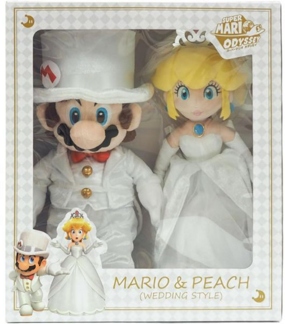 산에이 슈퍼마리오 오디세이 마리오 & 피치 웨딩스타일 인형