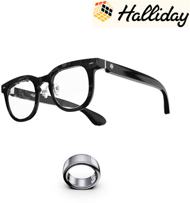 Halliday Glasses AI 스마트 홀리데이 안경, 스마트 링 구매안함