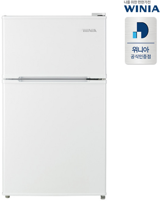 위니아 소형 냉장고 2도어 87L, WRT087BW(A)