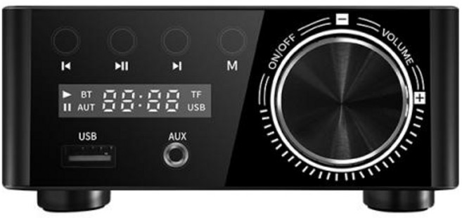 블루투스 미니앰프 하이파이 파워 디지털 앰프, 3_블랙