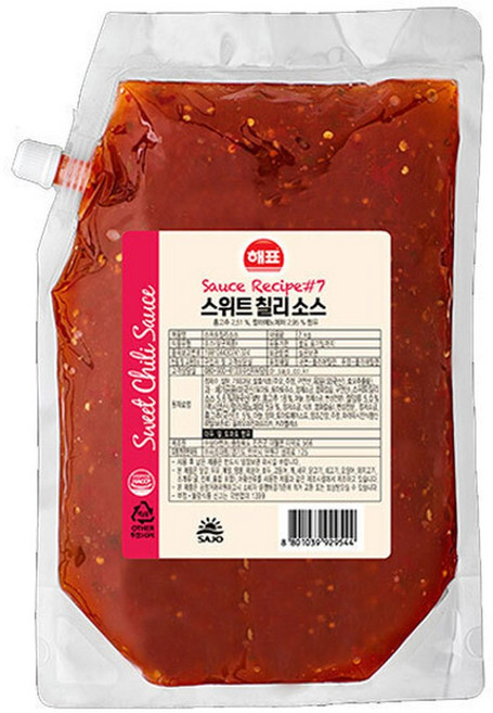 사조해표 스위트칠리 소스 2kg, 1개