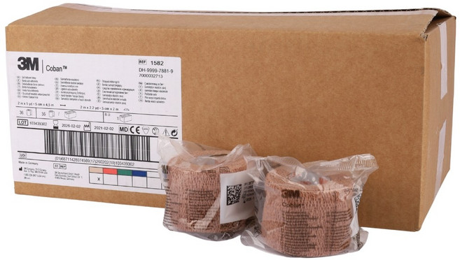 3M 쓰리엠 압박용밴드 코반 1582 5cm x 4.5m 1롤입 1개, 1개입