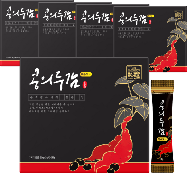 콩의두감 하수오 플러스 서리태환 적하수오환 30p, 3g, 150개