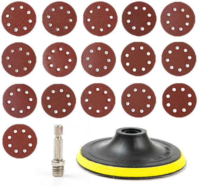 E.T.SHOP 원형사포 16종 + 백업패드 세트, 1개