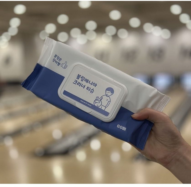 [ 5+1 ] 볼링매니아 크리너 티슈, 60개, 6개