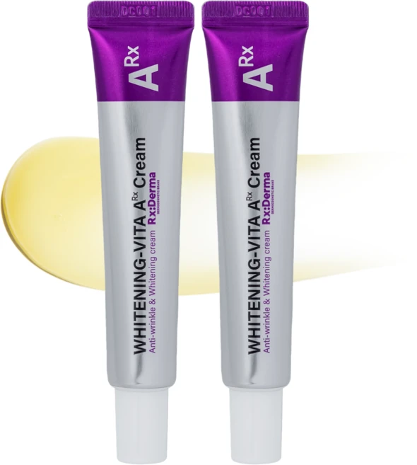 알엑스더마 화이트닝 비타A크림 레티날 1300ppm크림 레티놀 비타민A 주름개선 미백 검버섯 기미 제거 나이트 크림, 20g, 2개 - 쿠팡