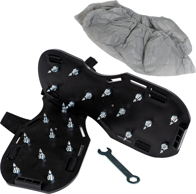 툴리버 검정 스파이크 슈즈 미장 우레탄 에폭시 작업용 신발 덧신 세트, 1개